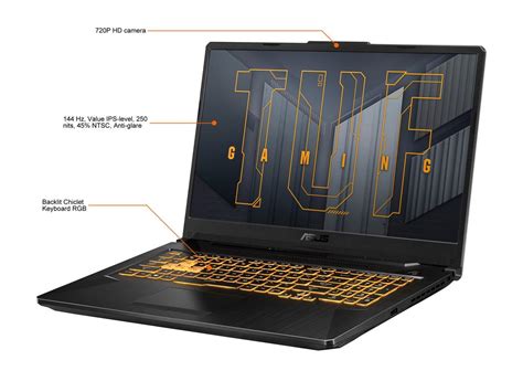 ASUS TUF Gaming F17 Gaming Laptop, 17.3" 144Hz Full HD IPS-Type, Intel ...