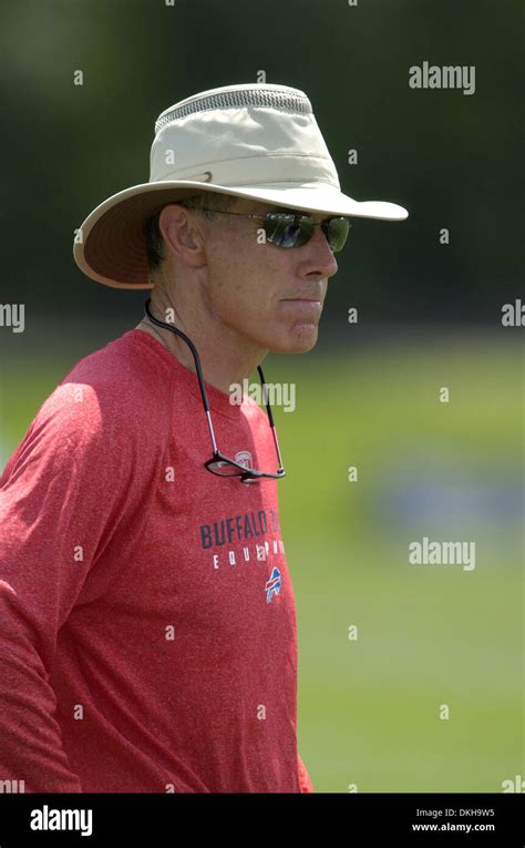 Buffalo Bills head coach Dick Jauron during training camp at Pittsford ...