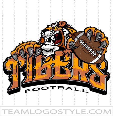 Tiger Football Logo | Vector Format | AI JPG EPS PNG