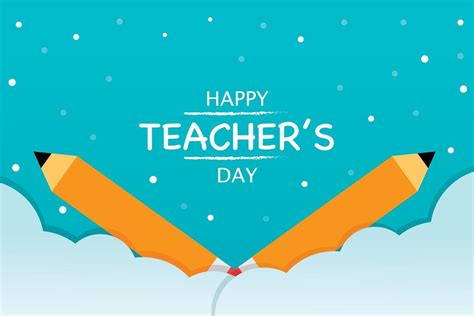 Happy Teacher's Day Banner Template 3186130 Vector Art at Vecteezy