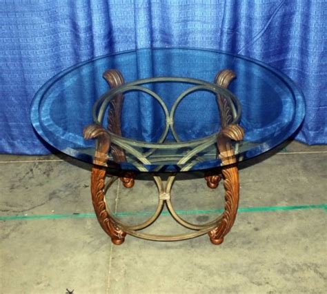 Glass Top Table | Glass top table, Estate sale, Auction
