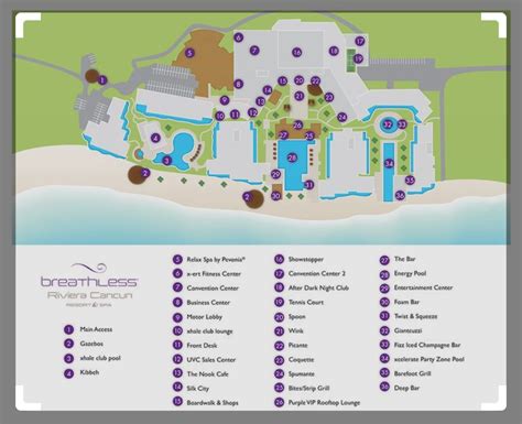 Breathless Cancun Map | Vacation club, Cancun map, Cancun vacation