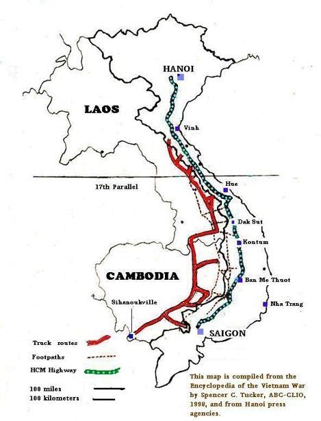 ho chi minh trail map | Ho chi minh trail, Ho chi minh, Laos