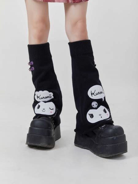 Kuromi Black Leg Warmers