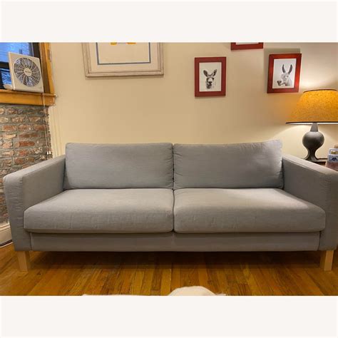 Light Grey Ikea Karlstad Sofa - AptDeco