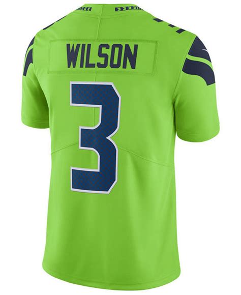 Nike Synthetic Nfl Seattle Seahawks Color Rush Limited (russell Wilson ...