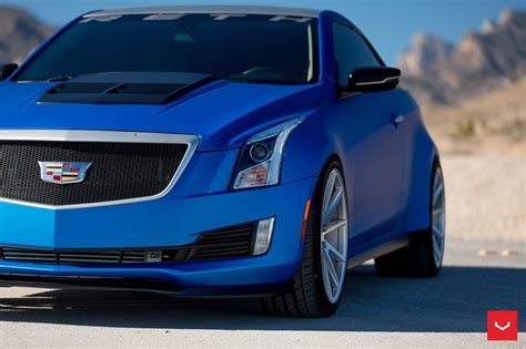 Cadillac ATS-V Coupe On Staggered Set of Vossens — CARiD.com Gallery