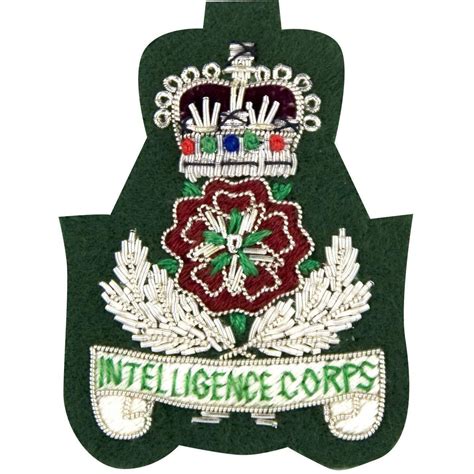 The Intelligence Corps Officers Badge | Ammo & Co | Headdress Badges ...