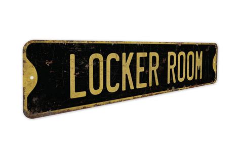 Locker Room Locker Room Sign Locker Room Decor Vintage - Etsy