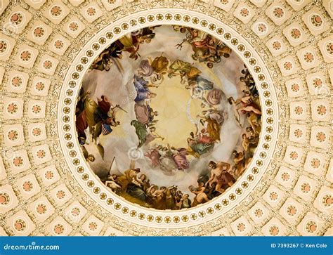 Paintings US Capitol Rotunda Royalty Free Stock Photography - Image ...