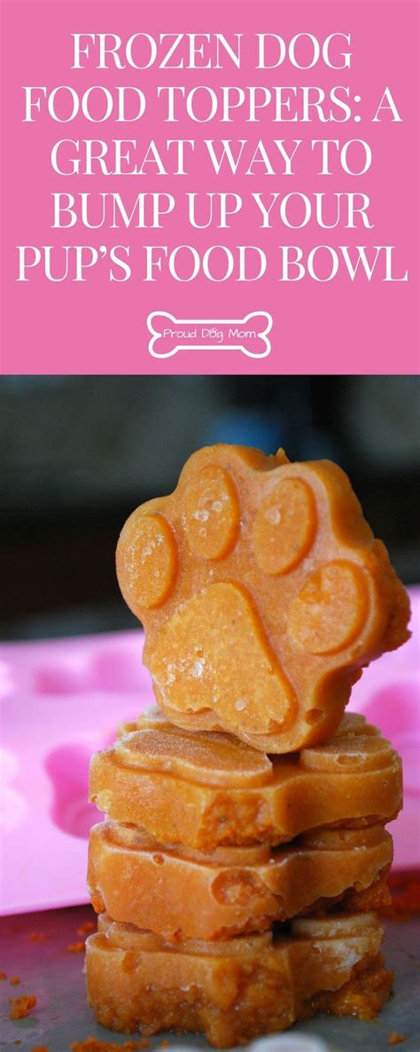 Frozen Dog Food Toppers: A Great Way To Bump Up Your Pup’s Food Bowl | Pumpkin Dog Treats ...