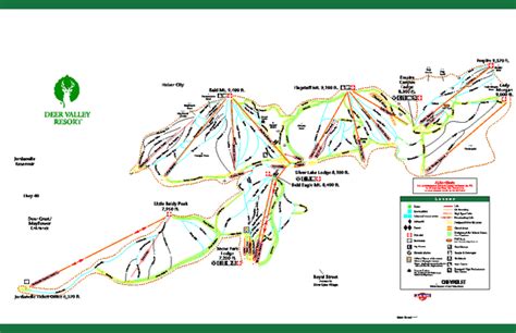 Deer Valley Resort Map | Map Of The World