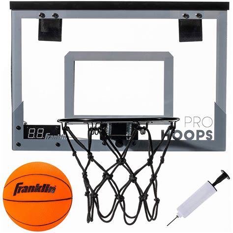 Illuminated Over-the-Door Indoor Basketball Hoop with LED Scoring | The ...