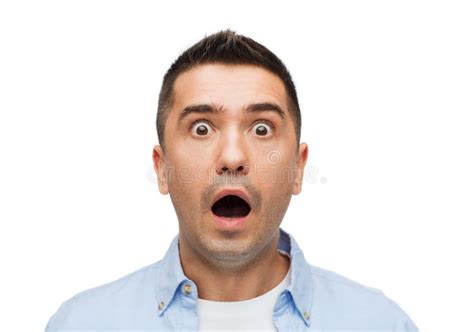 Scared Man Shouting Stock Photo - Image: 50603297