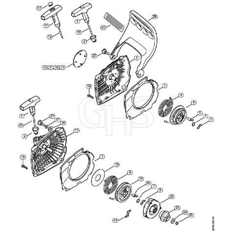 Genuine Stihl MS251 C-BE / H - Rewind Starter, Hand Guard | GHS