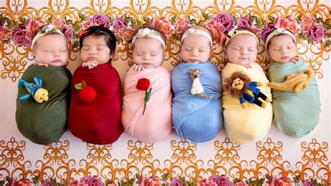 Tiniest Disney princesses take the crown in newborn photo shoot - ABC News