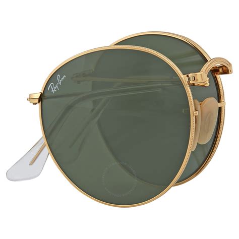 Ray-Ban Round Gold Frame Green Lens Sunglasses - Round - Ray-Ban - Sunglasses - Jomashop