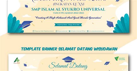 Template Banner Wisuda SMP 2023: Solusi Desain Percetakan yang Praktis - SKETZHBOOK