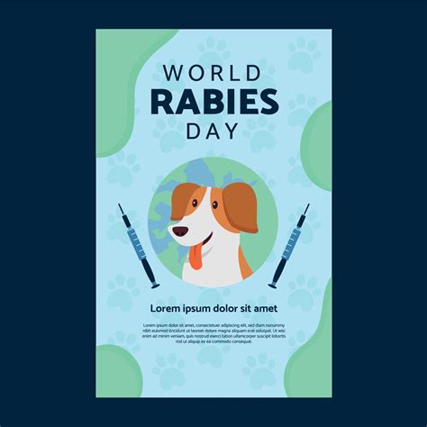 World Rabies Day Poster Template 10661085 Vector Art at Vecteezy