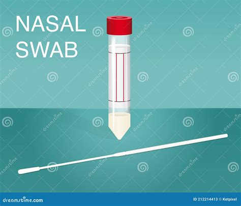 Nasal SWAB kit stock vector. Illustration of ncov, pack - 212214413