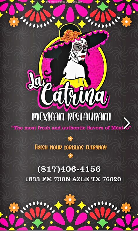 Menu at La Catrina Mexican Restaurant, Azle