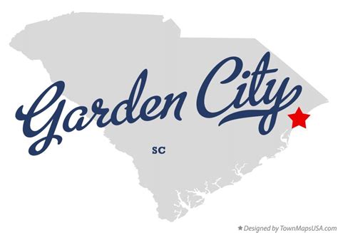 Map of Garden City, SC, South Carolina