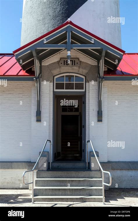 Entry, St. Augustine lighthouse built on Anastasia Island in 1874 ...