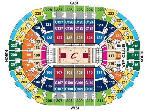 Seating Charts :: Quicken Loans Arena Official Website