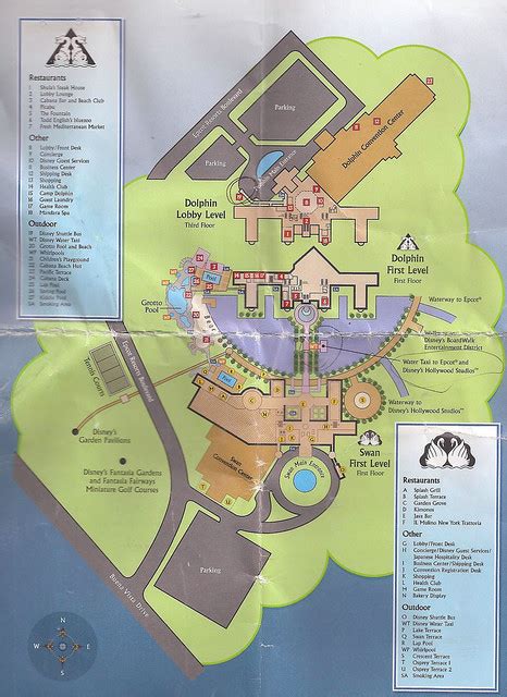 disney SWAN & DOLPHIN hotel map | Flickr - Photo Sharing!