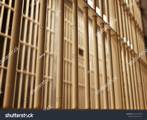 Jail Cells Cage Closed Facility Prison Stock Illustration 1647354799 ...