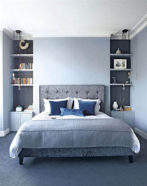 Minimalist Bedroom Ideas Perfect For Being on a Budget | Beautiful bedroom designs, Blue bedroom ...