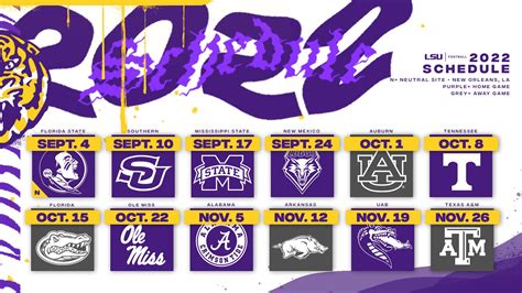 Lsu Football Schedule 2024 Home Games Schedule - Josi Joleen