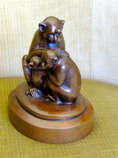 Bronze Monkey Sculpture Art Deco | Statues | Art Deco Collection