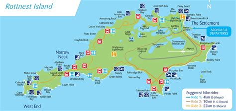 Rottnest Island Map Of Accommodation - Chrysa Bobinette