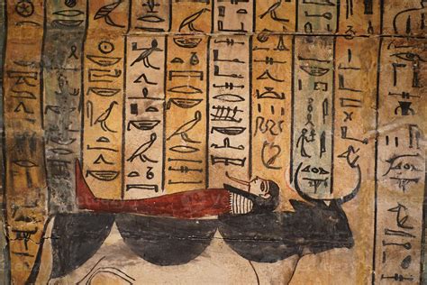 egyptian wooden sarcophagus hieroglyphs detail 17362509 Stock Photo at Vecteezy