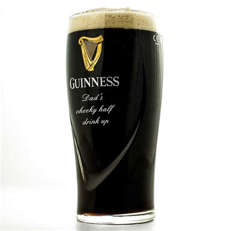 Personalised Guinness Half Pint Glass