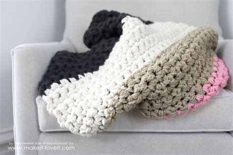 How To Crochet A Chunky Blanket For Beginners Step By Step With ...