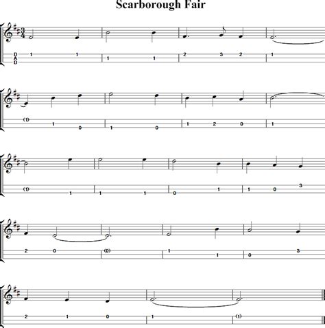 Scarborough Fair Dulcimer Tab and Sheet Music | Dulcimer music, Dulcimer, Mountain dulcimer