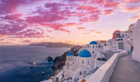 Santorini Sunset Wallpapers - Wallpaper Cave