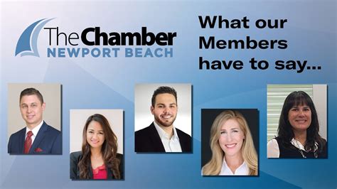 What our Members say about the Newport Beach Chamber of Commerce - YouTube