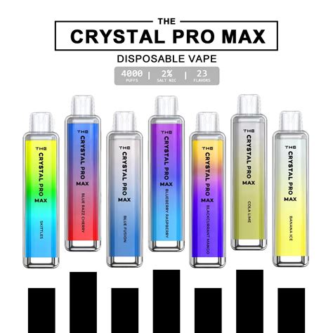 2023 New The Crystal PRO Max 4000 Puff Crystal Vape Bar 10 Pack The ...