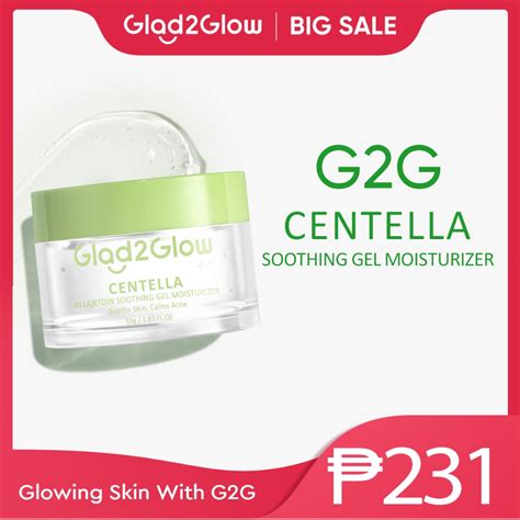 [NEW] Glad2Glow Centella Allantoin Soothing Gel Facial Moisturizer for ...