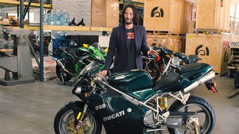 Keanu Reeves Shows Off His Extensive Collection of Prized Bikes at Arch ...