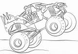 10 Monster Jam Coloring Pages To Print sketch template