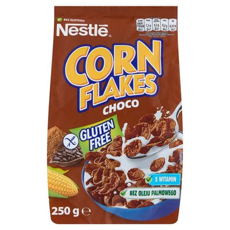 Nestlé Corn Flakes Choco Chocolate Flavored Breakfast Cereals 250g | Food \ Breakfast products ...