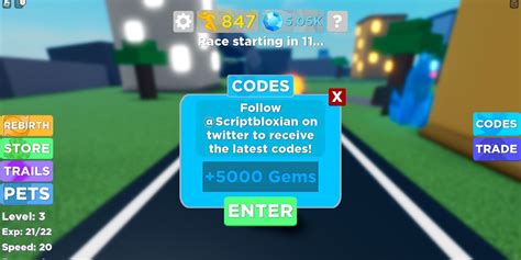 Roblox: Legends of Speed Codes