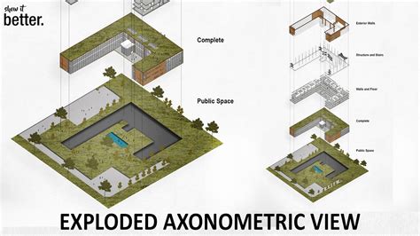 Exploded Axonometric View in Photoshop - YouTube