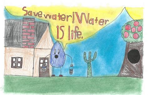 Anaheim, Ca - Water Conservation Drawing | Drawing themes, Water conservation, Poster drawing