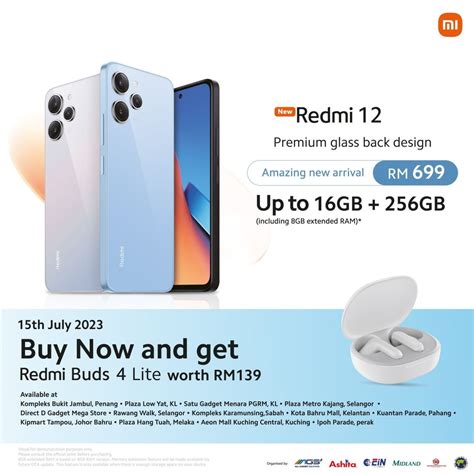 Redmi 12 Malaysia: Get free wireless earbuds with the 256GB Redmi 12 ...