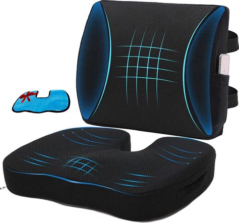 Amazon.com: Cooling Gel Seat Cushion for Office, Coxyx Memory Foam Car ...